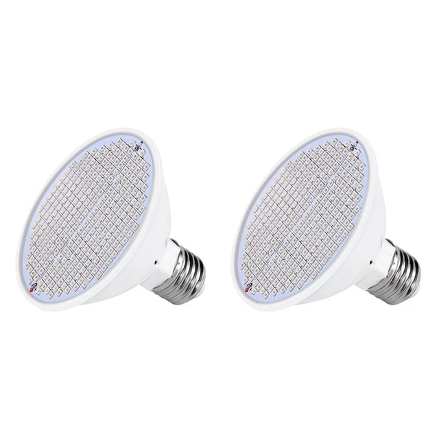 2X E27 300LEDs Plante élèvent la Lampe LED Ampoules de Croissance à Spectre5844