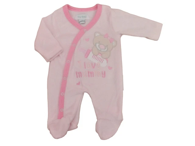 BNWT Piccolo Prematuro Baby Ragazze i Love Mamma Tutina 1.4-2.3kg & 2.3-3.6kg