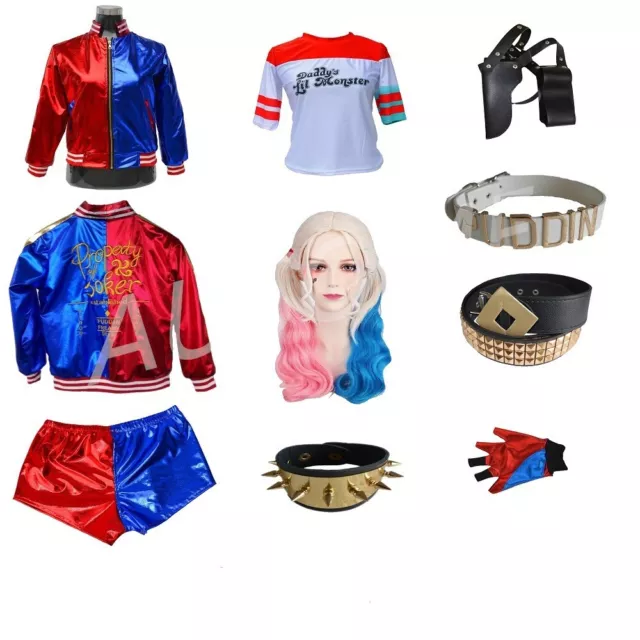 Harley Quinn Suicide Squad Adult Fancy Dress Costume Accessory Cosplay Party AU