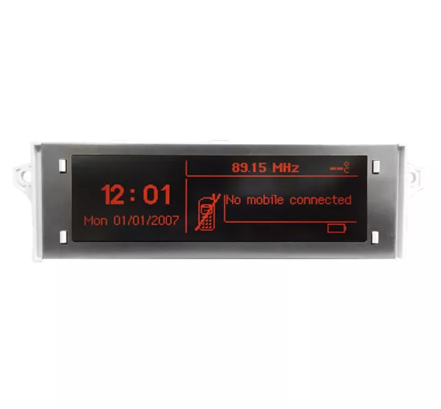 Peugeot 5008 Display Display, RD4 Autoradio Radio LCD Multifunktion Uhr Armaturenbrett 2
