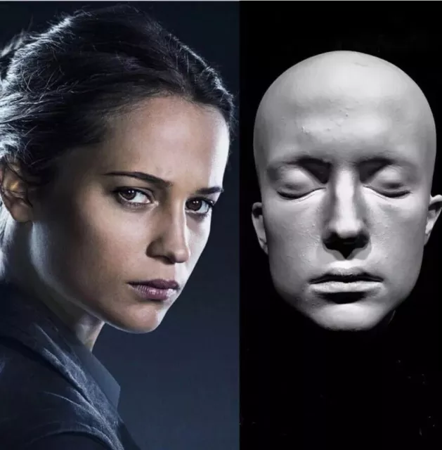 Alicia Vikander Life Mask Cast”The Danish Girl “Ex Machina”Laura Croft 2018 RARE