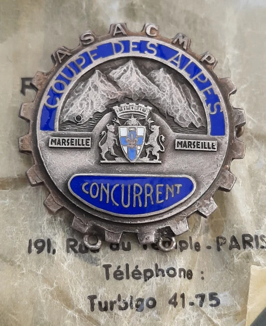 Insigne Badge émaillé Club Marseille CLM - Poids, Vintage, France