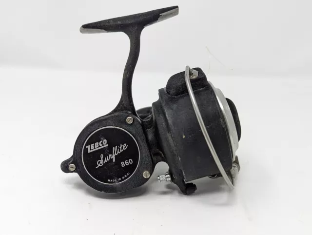 VINTAGE ZEBCO SURFLITE 860 Surf Spinning Reel made in USA Excellent  Condition $14.50 - PicClick