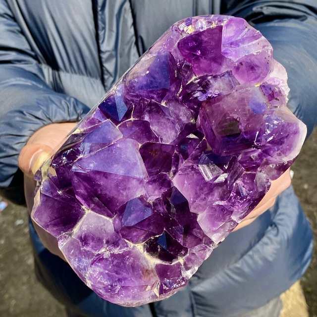 4.29LB New Find Green Phantom Quartz Crystal Cluster Mineral Specimen Healing
