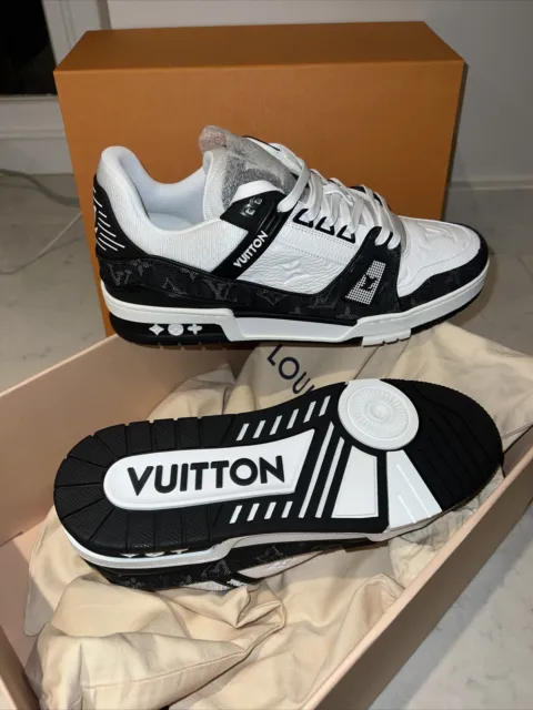 Louis Vuitton Trainer Sneaker 1A9JG9 Black Denim