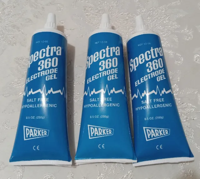 Spectra 360 Electrode Gel 8.5 oz each (3) Salt Free Hypoallergenic