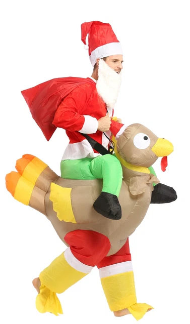 Inflatable Costume Riding Turkey Dress for Adults Christmas Costumes ..