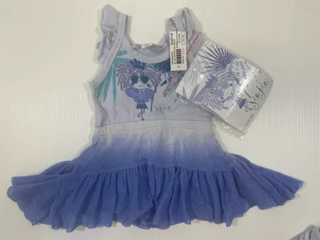 Naartjie Baby Girls Jie Jie Tank Top Dipped Dye Dress Size 3-6M