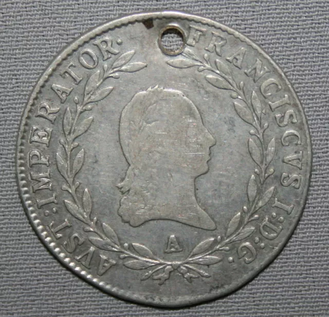 Austria 1813 - A Francis I 20 Kreuzer Silver Coin