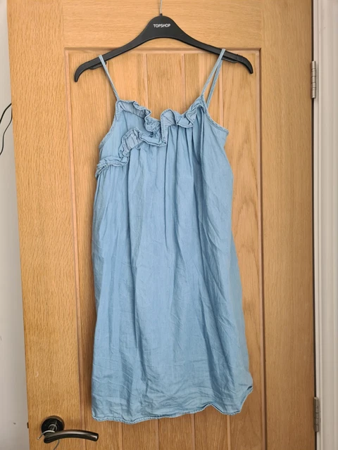Next Girls Denim Smock Dress Aged 11 Years