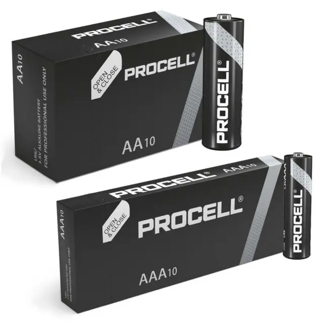 Procell AA AAA Batteries LR6 LR03 1.5V Long Expiry Replaces Duracell Industrial