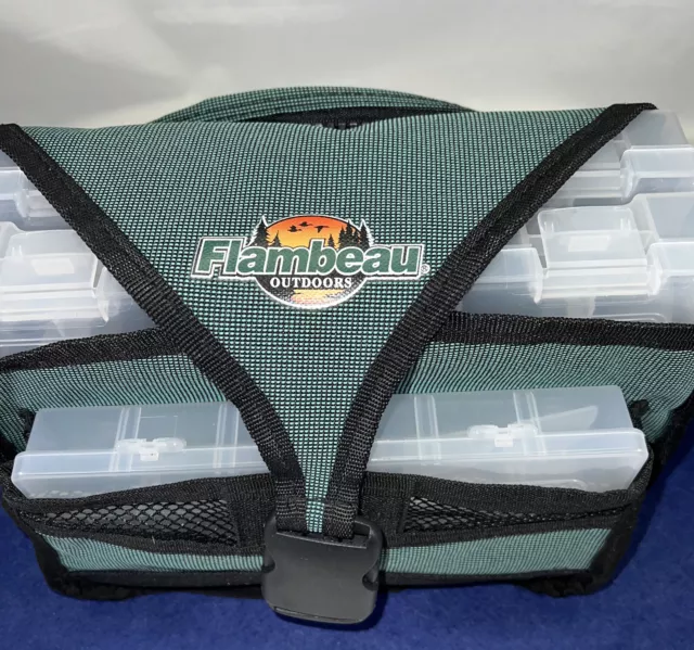 Flambeau Portage Alpha Large Duffle Bag Waterproof w/ Cover Fishing Tackle  Box
