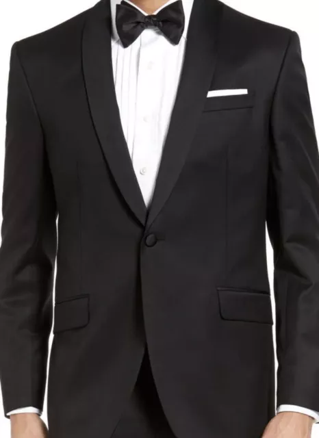 Ted Baker 'Josh' Shawl Collar Black Tuxedo Jacket Size 46 R