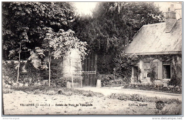 95 VILLAINES - entree du parc de villegenis