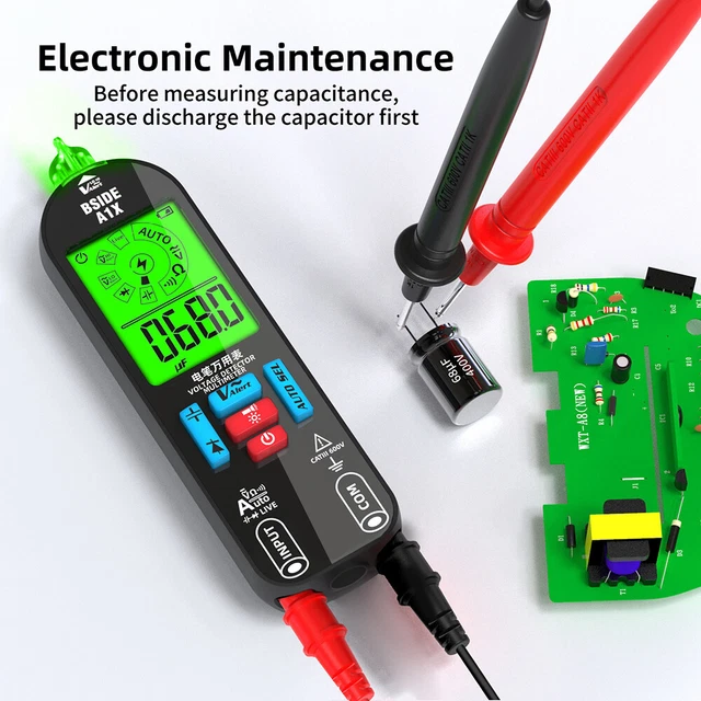 A1X Mini Multimeter LCD Digital Tester Voltage Detector DC/AC Voltage Resistance
