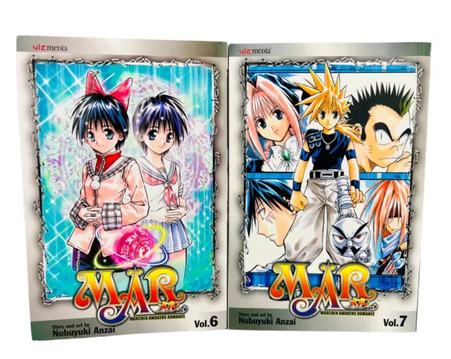 MAR (Marchen Awakens Romance) Manga Vol 6 & 7 - By Nobuyuki Anzai - VGC