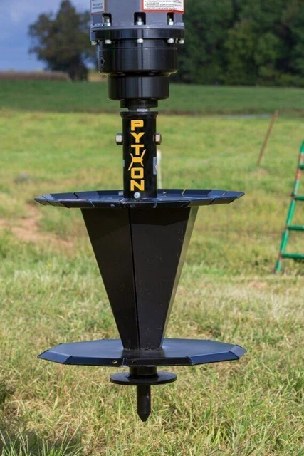 New Danuser Python Fence Barbed Wire Roller Post Hole Auger 2" Hex