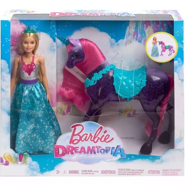 Barbie Dreamtopia Unicorn Doll (Pink & Yellow Hair), with Skirt, Removable  Unicorn Tail & Headband, Toy for Kids Ages 3 Years Old and Up
