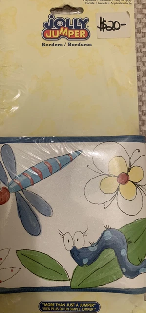 Jolly Jumper Wall Border-blue Butterfly-New-M