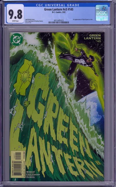 Cgc 9.8 Green Lantern V3 #145 1St Appearance Kyle Rayner As Ion White Pages