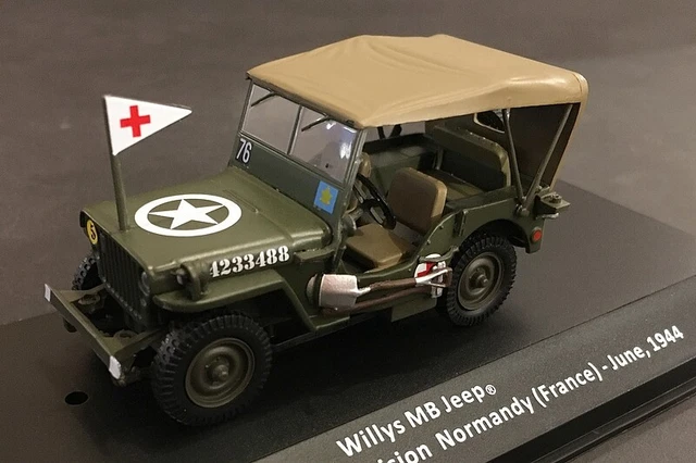 Miniature neuve Jeep Militaire 1944 1st Division Infanterie HQ 200