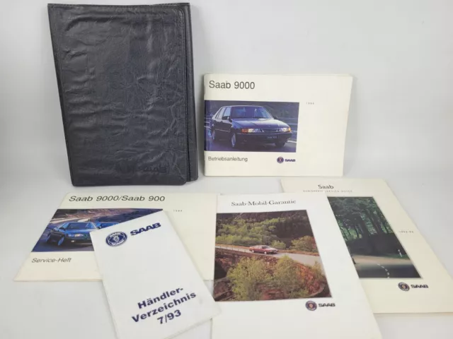 Saab 9000 CD / CS Betriebsanleitung Bedienungsanleitung Bordmappe Handbuch 1994