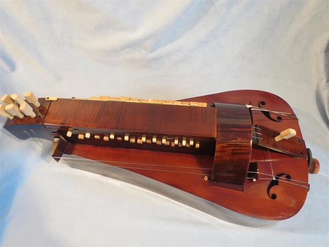 original fait main 6 cordes 23 clés vielle hurdy vielle, bois d'érable 2
