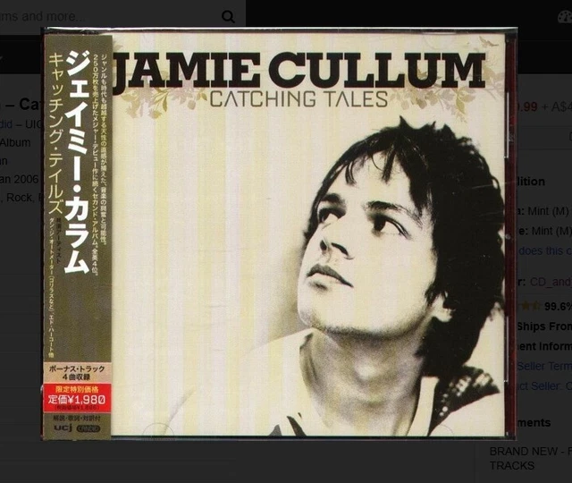 JAMIE CULLUM CATCHING Tales CD OBI Japan Jazz Pop Rock Bonus Track