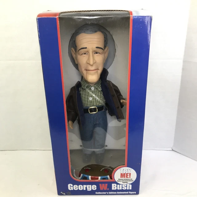 George W. Bush Animation GEORGE W BUSH Collector’s Edition Animated Figure Gemmy Pop Culture ...