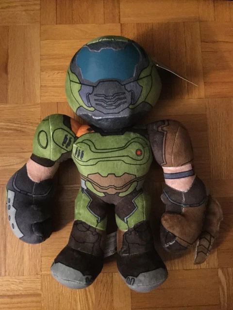 OFFICIAL DOOM ETERNAL Doomguy 12inch Plush Doom Slayer Marine Bethesda ...