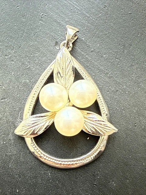 Pendentif Argent Massif 925 - Création Art Déco Celte - Breloque Ancienne