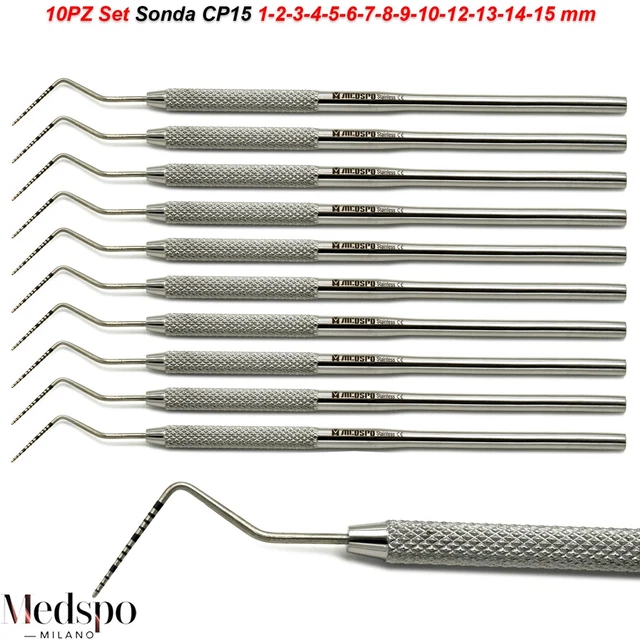 Sonda Parodontale Con Marcatura 1-15 Mm UNC 15 Jakobi Dental - Foto 6