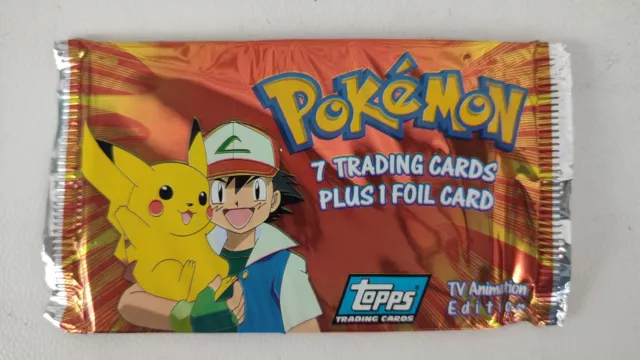 1X Bustina Busta Booster Pack Pokemon Topps Trading Cards 1999 Nintendo Serie 1