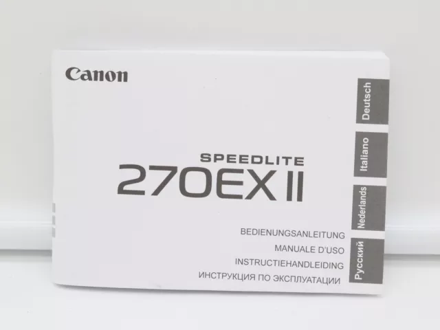 Canon Speedlite 270EX II Mode D 'em Ploi