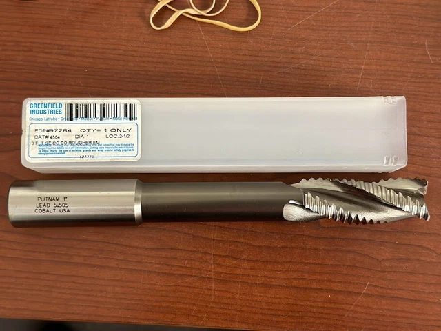 Greenfield Industries 97264 1" Dia Loc: 2-1/2" 3Fl Long Reach Cc Co Roughing Em