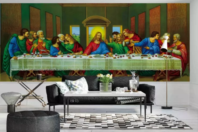 3D The Last Supper Self-adhesive Removeable Wallpaper Wall Mural Sticker 14