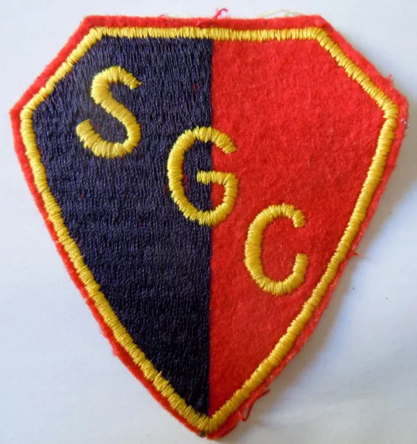 Insigne patch tissu écusson CLUB SPORTIF SGC ORIGINAL ancien