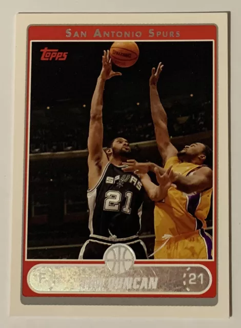 2006-07 Topps Tim Duncan San Antonio Spurs #2