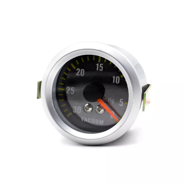 2" inch 52mm Car Motor Universal Black Face LED 0-30 Vacuum Gauge Meter