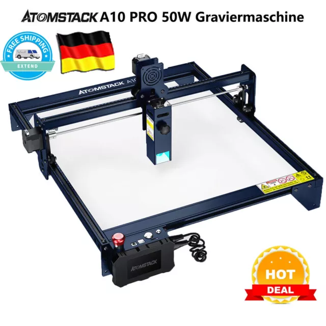ATOMSTACK A10 Pro 50W Laser Graviermaschine Cutting Engraver Graviermaschine DE