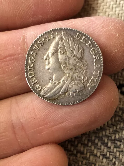 1758 George II - Sixpence - Very Nice