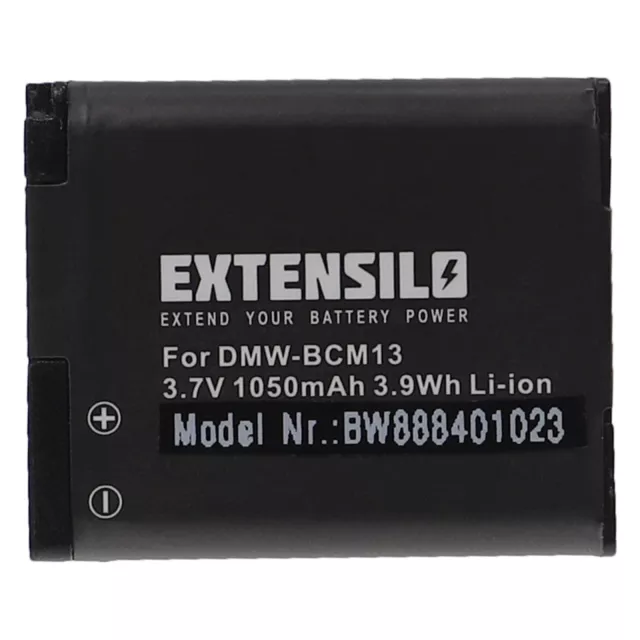 Akku Batterie 1050mAh für Panasonic DMW-BCM13, DMW-BCM13E, DMW-BCM13PP