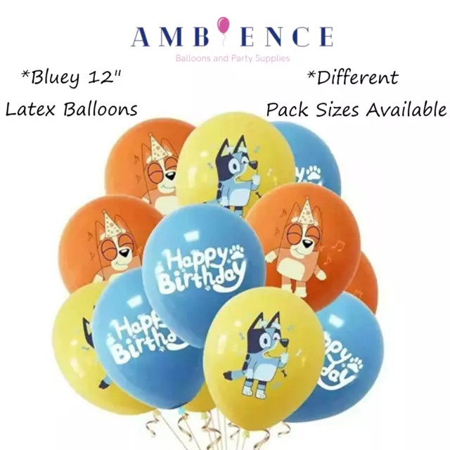 Bluey Balloons Birthday Party Balloon Decoration Packs Kids Children Helium Air