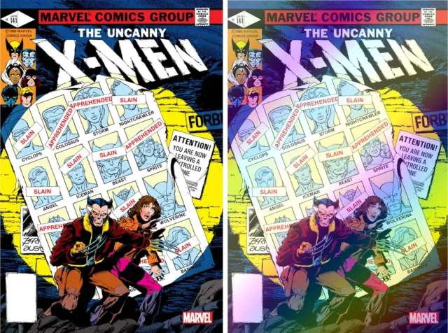UNCANNY X-MEN #141 (REGULAR/FOIL FACSIMILE EDITION SET)(2023) ~ Marvel PRE-SALE