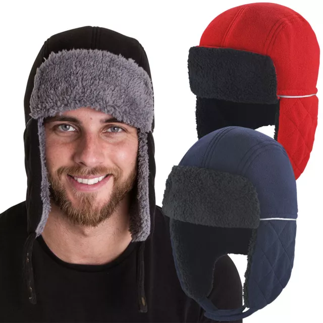 Outdoor Look Hilton Gorro Térmico Anti-Viento Forro de Piel Sintética Orejeras