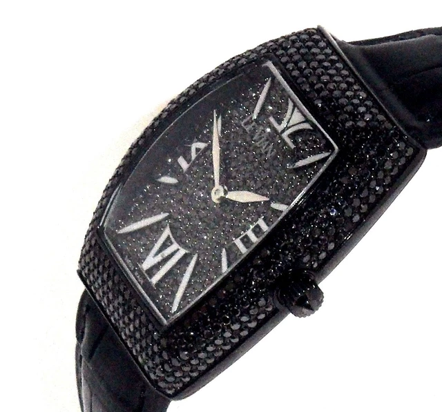 Le Vian $5995 Womens 691 Black Diamonds Ltd. Ed #1/500  Swiss Watch Zag 138 Rare