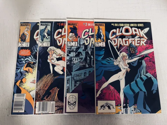 1983 Cloak And Dagger 1-4 Complete Limited Series Marvel Comics