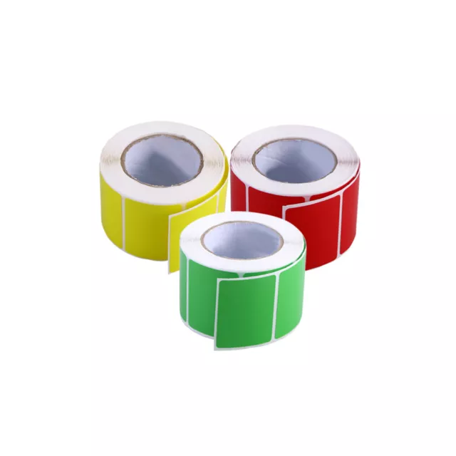 3 Roll Pure Color Blank Thermal Transfer Labels Printer Paper Shipping Adhesive