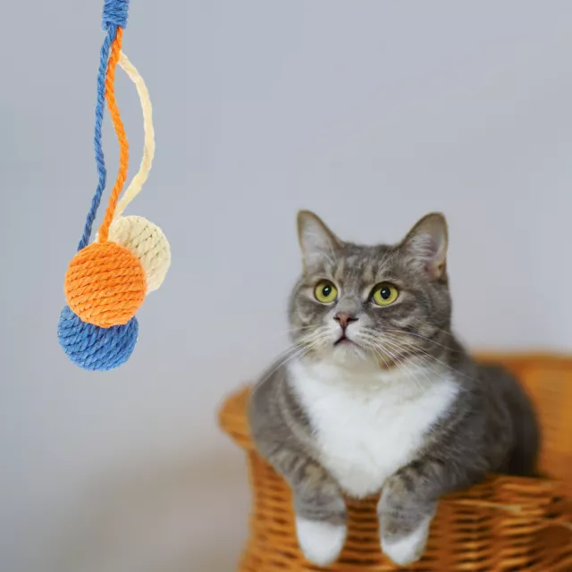 Cat Sisal Ball Scratching Toy Interactive Rolling Ball