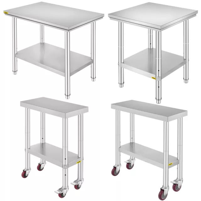 11 Style Stainless Steel Work Prep Table Station Commercial Kitchen Restaurant